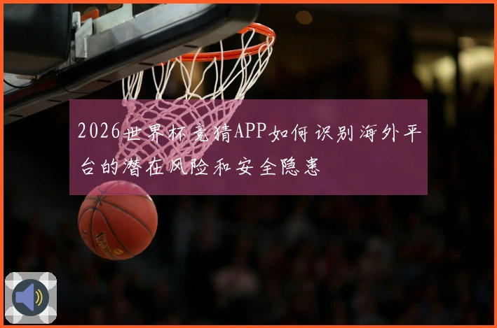 2026世界杯竞猜APP如何识别海外平台的潜在风险和安全隐患