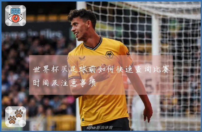 世界杯买足球前如何快速查询比赛时间及注意事项