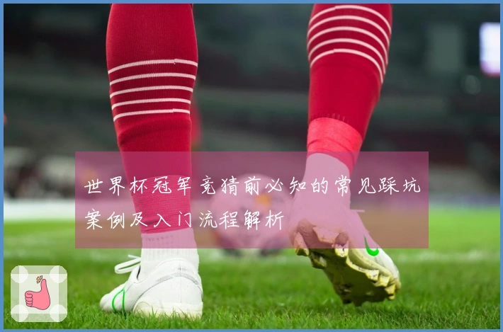 世界杯冠军竞猜前必知的常见踩坑案例及入门流程解析