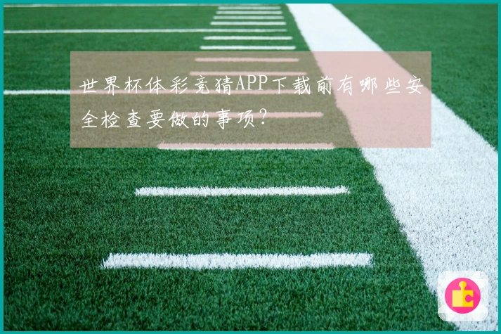 世界杯体彩竞猜APP下载前有哪些安全检查要做的事项？
